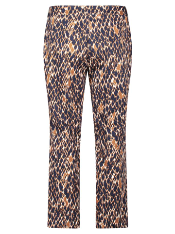 Betty Barclay Businesshose mit Bügelfalte in Dark Blue/Brown