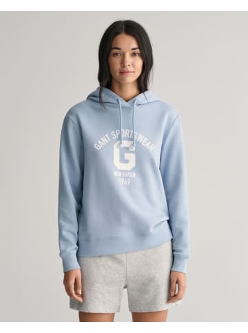 Gant Hoodie in Dove Blue