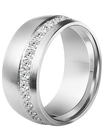 Adeliás Damen Ring aus Edelstahl in silber