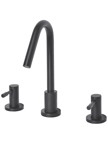 Beliani Wasserhähne KALAMBO in Schwarz - (W) 5.5 x (H) 27 x (L) 13 cm
