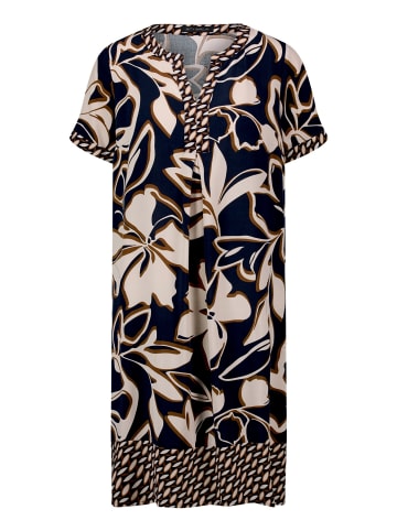 Betty Barclay Tunikakleid kurzarm in Dark Blue/Brown