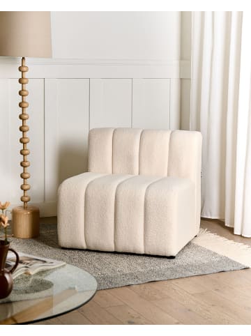 Beliani Sessel KAGE in Beige - (W) 80 x (H) 76 x (L) 74 cm