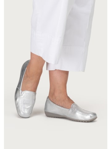 VITAFORM Hirschleder Mokassins in silber