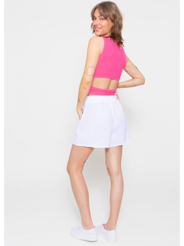 SASSYCLASSY Top mit Cut-Out in pink