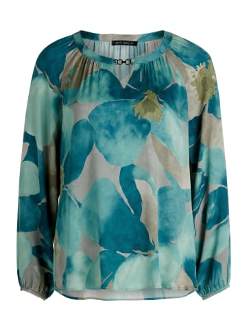 Betty Barclay Schlupfbluse langarm in Petrol/Grey