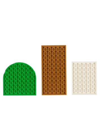 LEGO KiTa-Mischung für 1 Kind 100 Bauplatten - ab 3 Jahren in multicolored