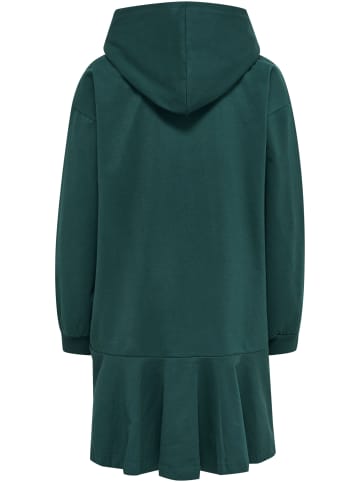 Hummel Kleid L/S Hmlsaga Hoodie Dress in DEEP TEAL