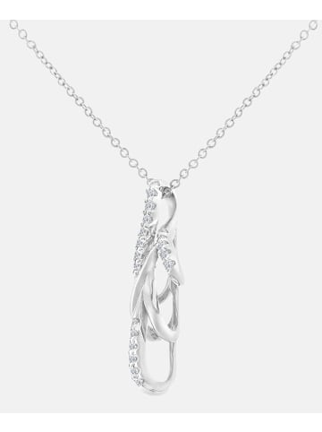 Diamant L'éternel Halskette mit Anhänger aus 375 Weißgold mit Diamant