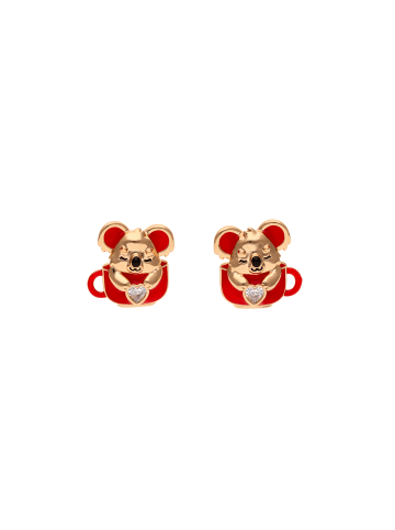 myMo Women Earrings in Rose Gold Purple