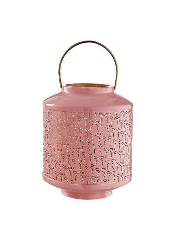 Butlers Butlers Laterne PRESENT Schleifen in Rosa