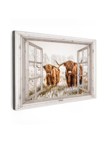 MuchoWow Leinwand bilder Braun