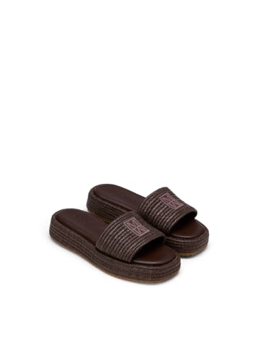 Marc O'Polo Plateau-Slides Model Larissa in Pure Chocolate