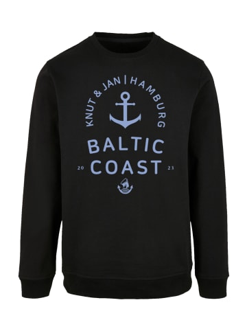 F4NT4STIC Sweatshirt Ostsee Logo Knut & Jan Hamburg in schwarz