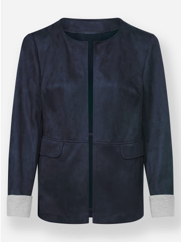 WITT WEIDEN Lederimitat-Blazer in marine
