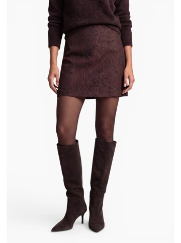 Zero  Hosenrock mit Reißverschluss in Brown/Black