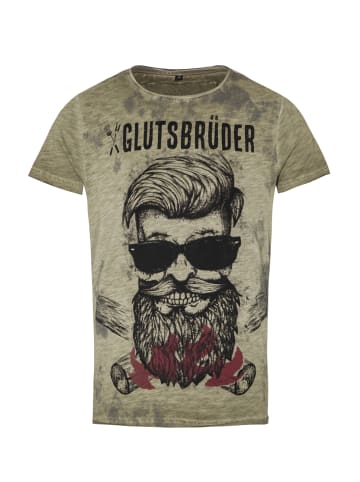 Hangowear T-Shirt GLUTSBRUEDER in oliv