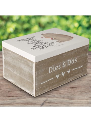 Mr. & Mrs. Panda Box Bär Marienkäfer mit Spruch in Weiß
