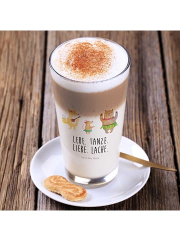 Mr. & Mrs. Panda Glas Waldtiere Aloha mit Spruch in Transparent