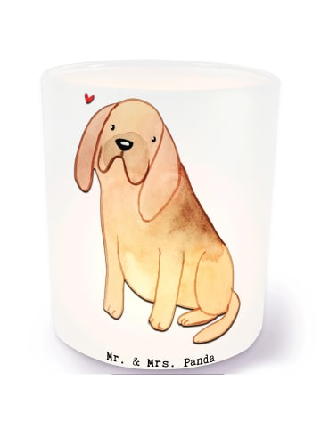 Mr. & Mrs. Panda Windlicht Bloodhound Lebensretter ohne Spruch in Transparent