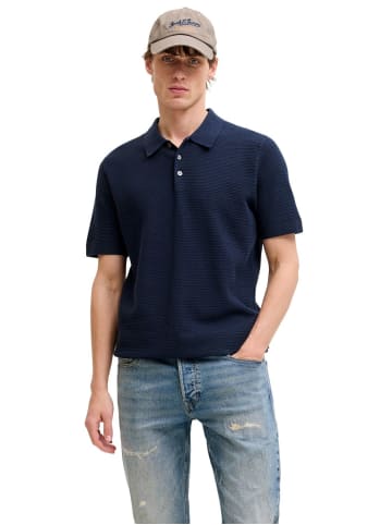 Jack & Jones Poloshirt JPRBLURILEY KNIT in Blau