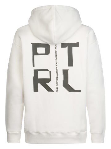 Petrol Industries Lässiger Hoodie mit Print Millplace in Weiß