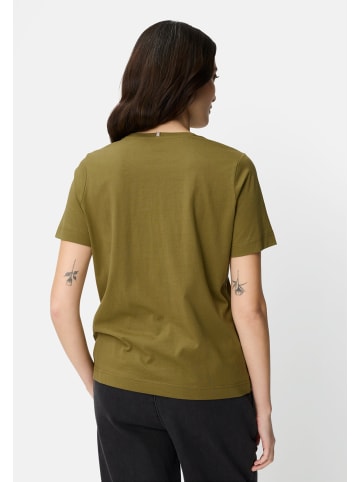 Camel Active T-Shirt aus reiner Baumwolle in Dunkelgrün