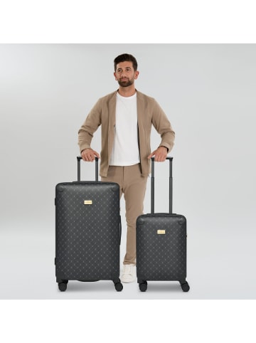 Lazarotti Palermo 4 Rollen Kofferset 2-teilig in black