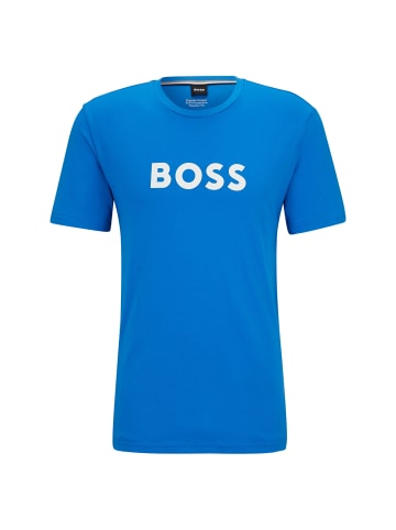 BOSS T-Shirt 1er Pack in Blau/Weiß
