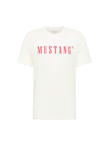 Mustang T-Shirt 1er Pack in Weiß
