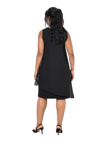 Ulla Popken Midikleid in schwarz