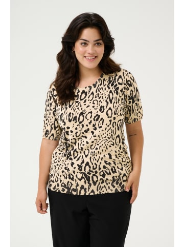 KAFFE curve Strickpullover KClizzy Regular fit in FeatherG./Black Leopard