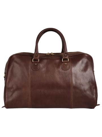 piké Reisetasche CALABRIA MEDIO echt Leder in braun