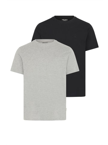 BLEND Rundhalsshirt BHEbal 2er-Pack in Schwarz