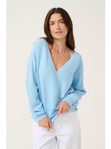Cream Strickpullover CRSillar Loose fit in Clear Sky