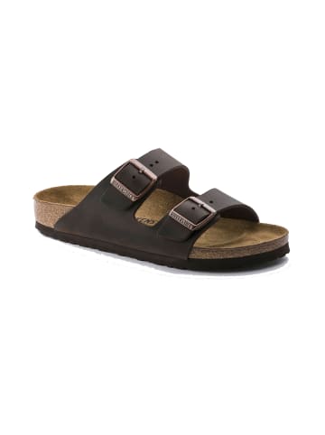 Birkenstock Pantoletten Arizona Fettleder in Braun