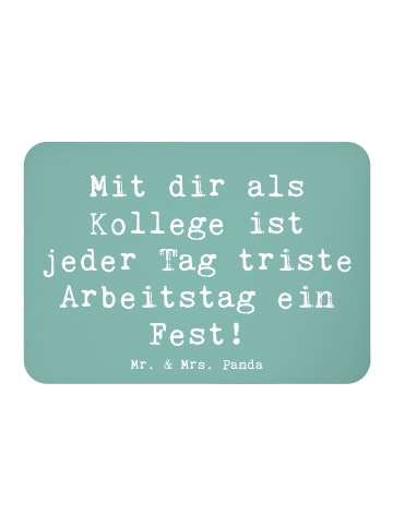 Mr. & Mrs. Panda Magnet Spruch Fest Kollege mit Spruch in Meeresbrise