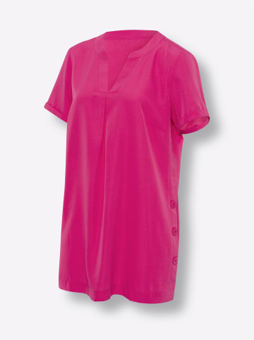 Sieh an! Longbluse in fuchsia