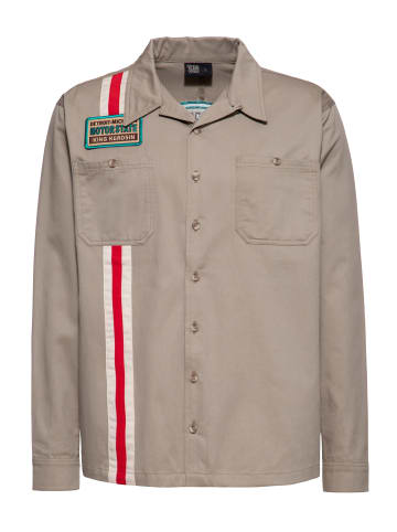 King Kerosin King Kerosin Langarmhemd Kustom Kulture V8 in sand