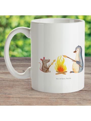 Mr. & Mrs. Panda Trinklernbecher Pinguin Lagerfeuer ohne Spruch in Weiß