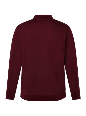 Men Plus Poloshirt in dunkel weinrot