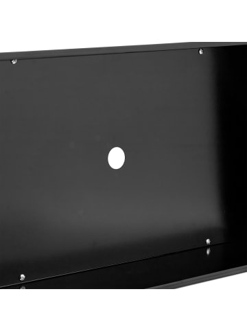 relaxdays Hochbeet in Schwarz- (B)85 x (H)80 x (T)40 cm