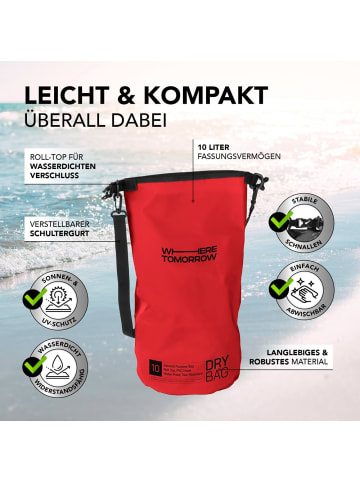 Where Tomorrow PVC dry bag Style 01 10L rot  rot