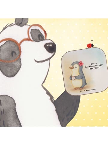 Mr. & Mrs. Panda Untersetzer Tasse Pinguin Beste Schwiegermutter... in Weiß