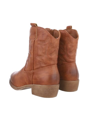 Ital-Design Stiefelette in Camel