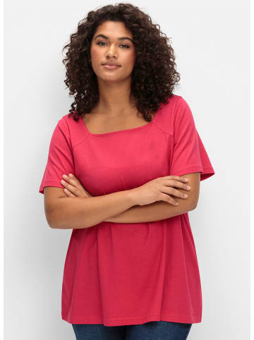 sheego T-Shirt in magenta
