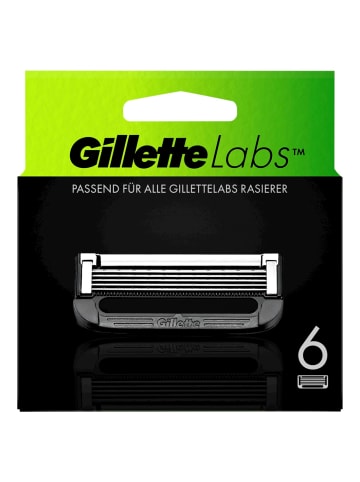 Gillette Labs Systemklingen 6er Rasierer Nassrasierer in Schwarz