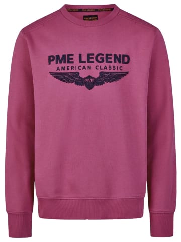 PME Legend Pullover CREWNECK SOFT TERRY WITH LOGO in Rot