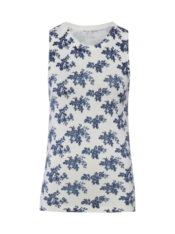 Marie Lund Top in weiß marine - 0001