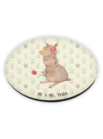 Mr. & Mrs. Panda magnet Alpaka Blume ohne Spruch in Kaktus Grün