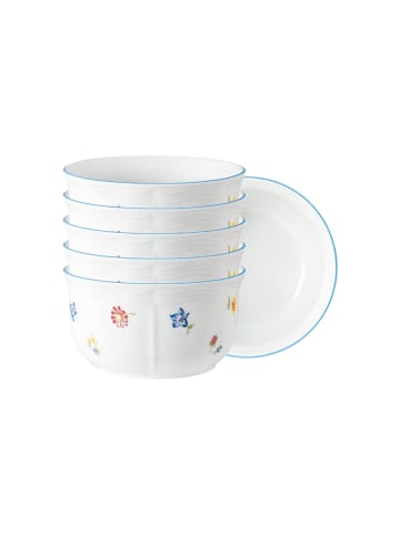 Seltmann Weiden 6er Set Müslischalen Sonate Nostalgie ø 15 cm in weiß